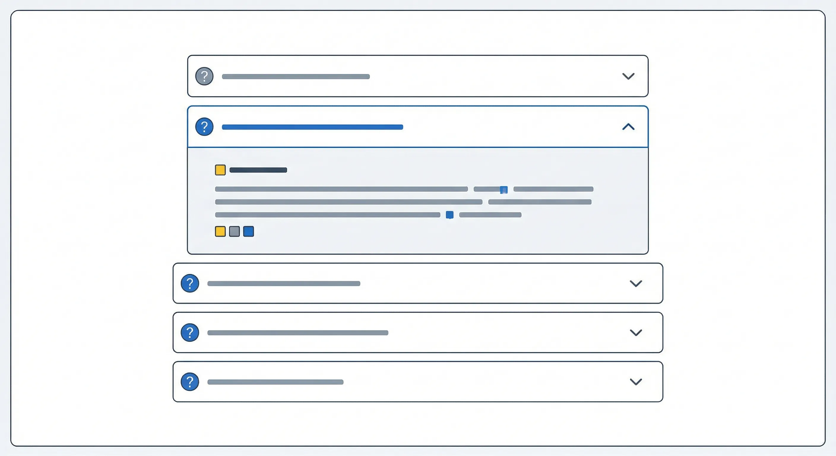 アコーディオン型のFAQページUIパターン
