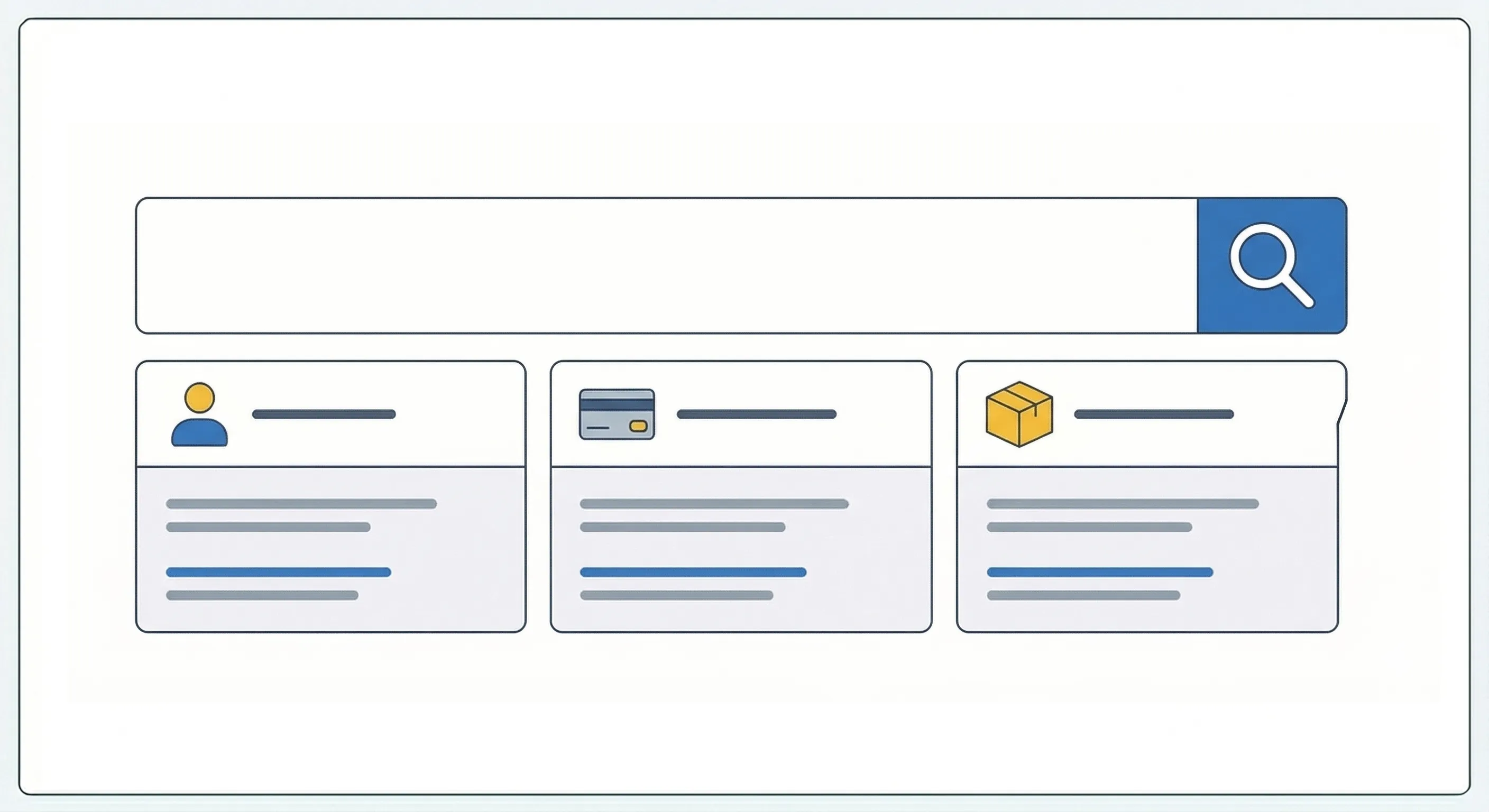 検索中心型のFAQページUIパターン