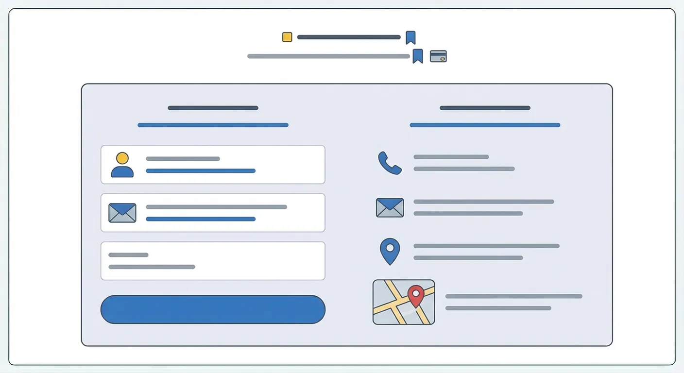 情報併記型のお問い合わせページレイアウトパターン
