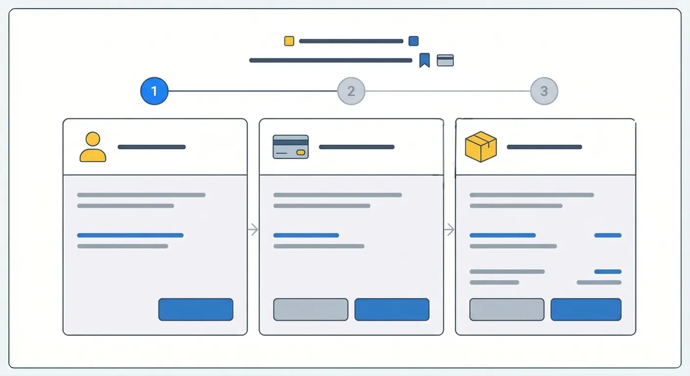 ステップ型のお問い合わせページレイアウトパターン