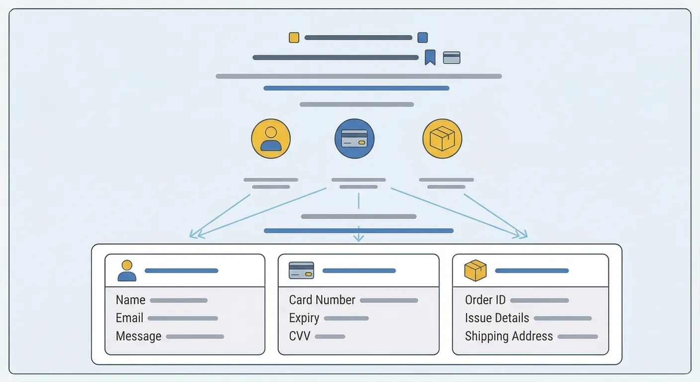 選択肢分岐型のお問い合わせページレイアウトパターン