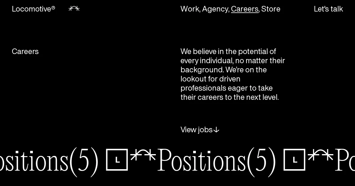 Locomotiveの採用ページ