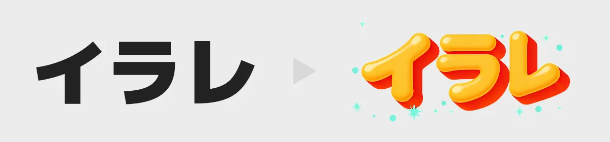 文字の3Dイメージ