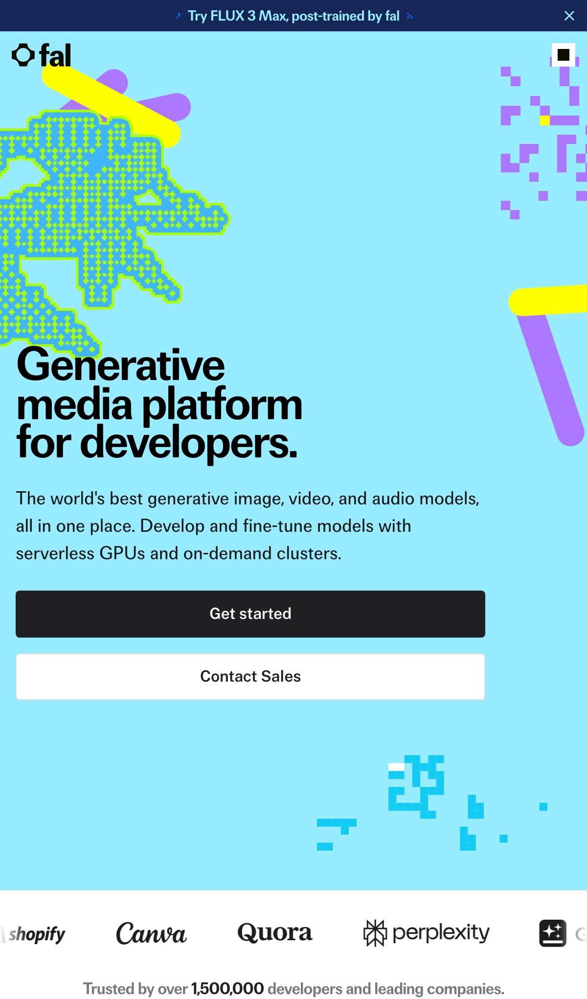 Gen Media AI Inference Platform & Serverless GPUs | falのモバイルサイズの画像