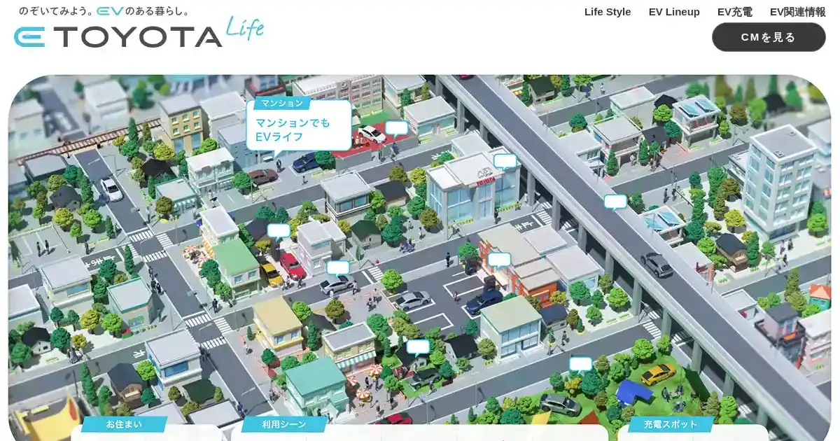 E-TOYOTA Life | トヨタ自動車WEBサイトのPCサイズの画像