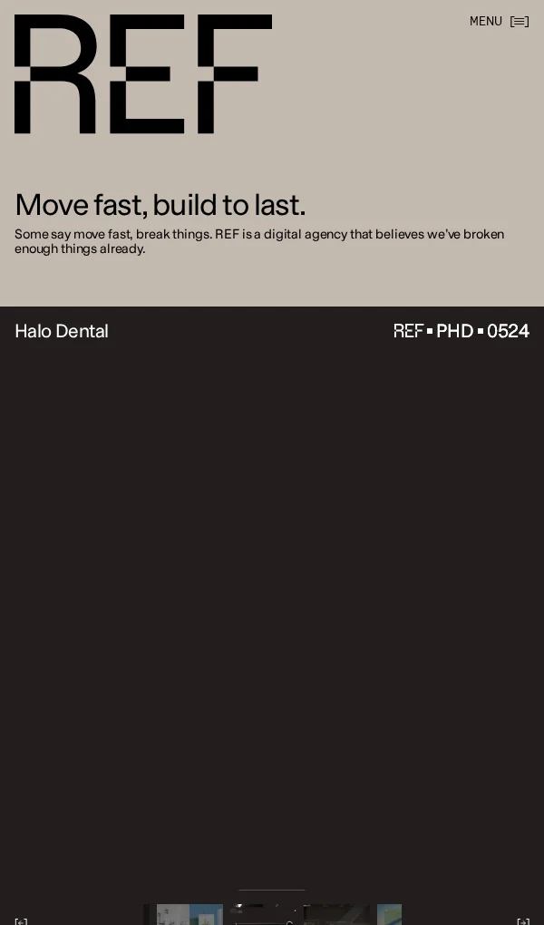 Move Fast. Build to Last | REF Digital Agencyのモバイルサイズの画像