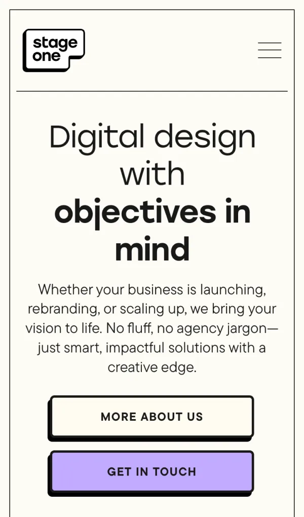 Stage one - Digital Design with objectives in mindのモバイルサイズの画像