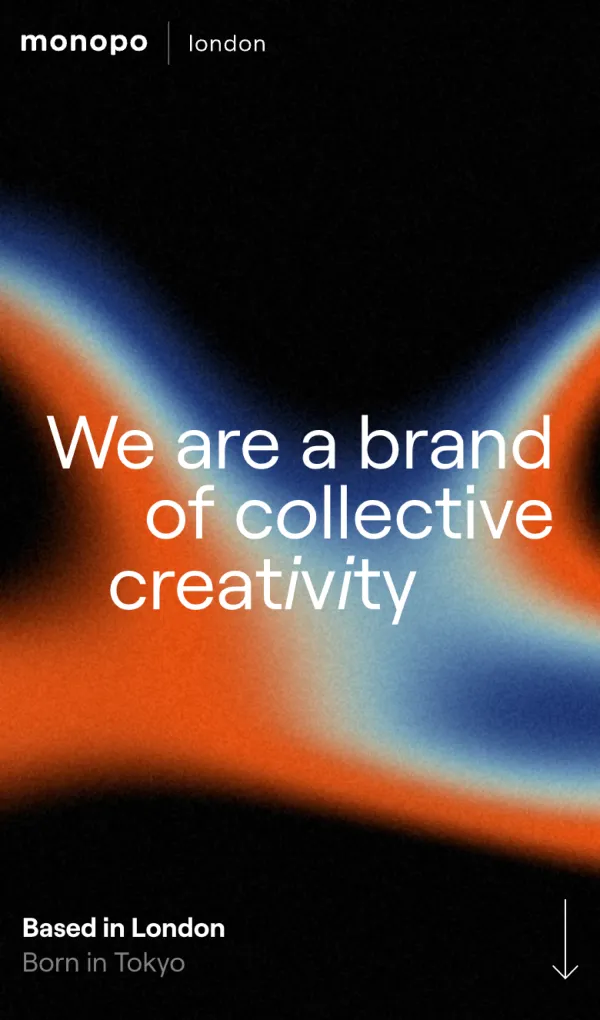 monopo london | Tokyo-born design-driven creative agency.monopo londonのモバイルサイズの画像