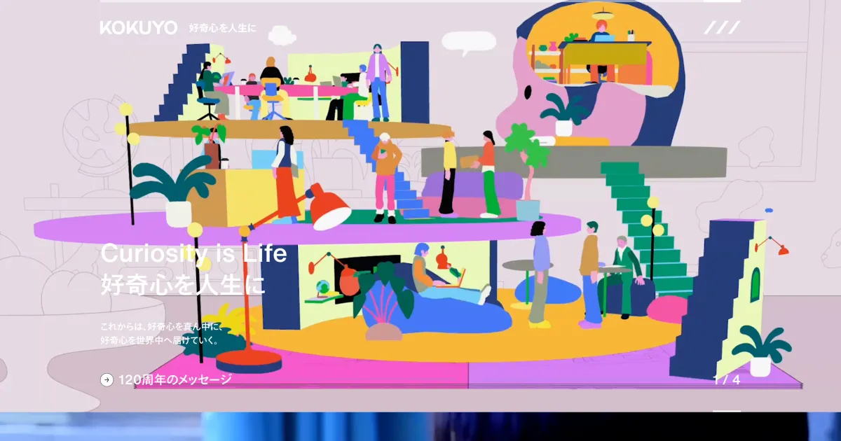 コクヨ｜好奇心を人生にのPCサイズの画像