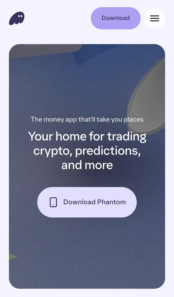 Phantom: The money app that'll take you placesのモバイルサイズの画像