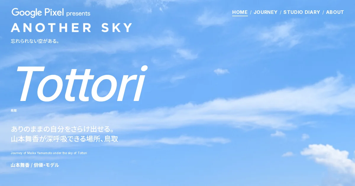 Google Pixel presents ANOTHER SKY | アナザースカイ | 日本テレビのPCサイズの画像