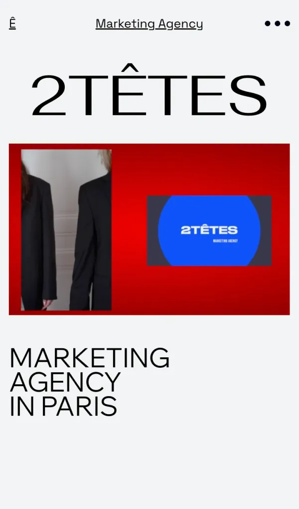 2TÊTES | Marketing agency in Paris |のモバイルサイズの画像