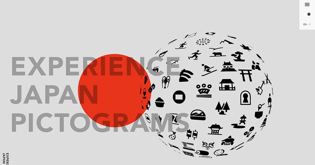 EXPERIENCE JAPAN PICTOGRAMSのPCサイズの画像