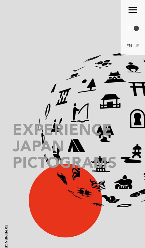 EXPERIENCE JAPAN PICTOGRAMSのモバイルサイズの画像