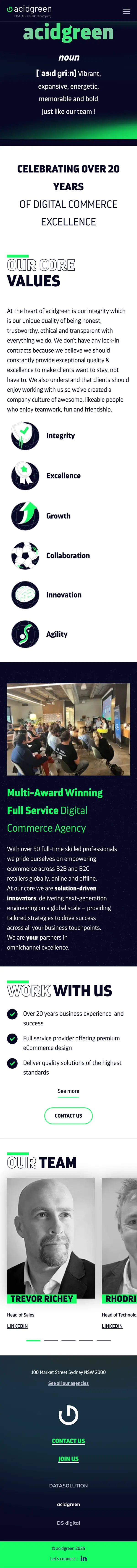 acidgreen | Top Magento & Shopify Development Company Australiaのモバイルサイズの画像