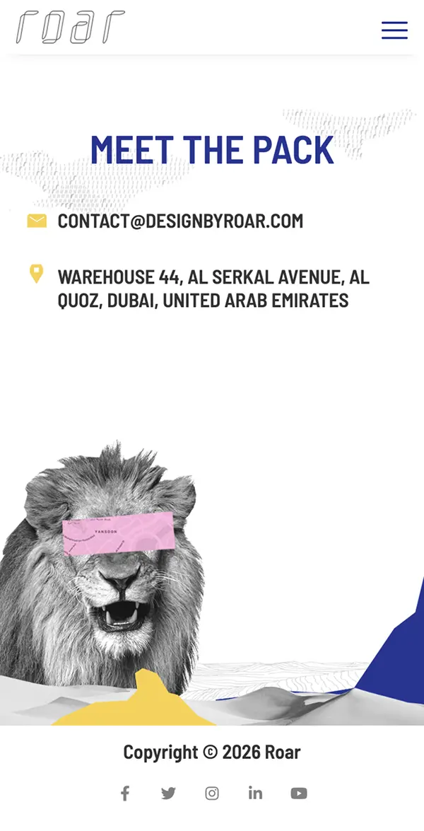 Roarのモバイルサイズの画像