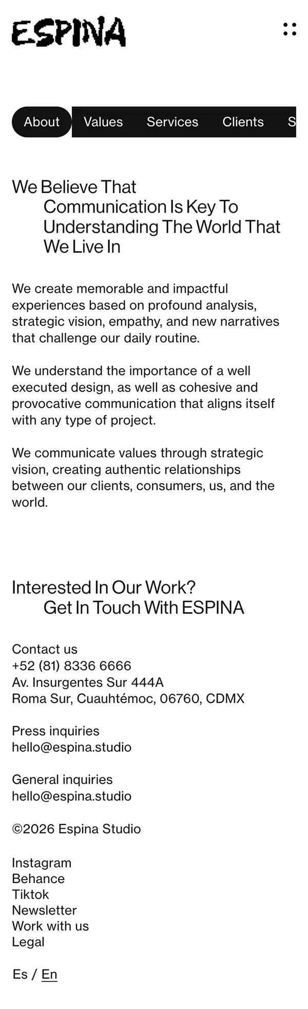 ESPINA Design Studio | Visual Storytellersのモバイルサイズの画像