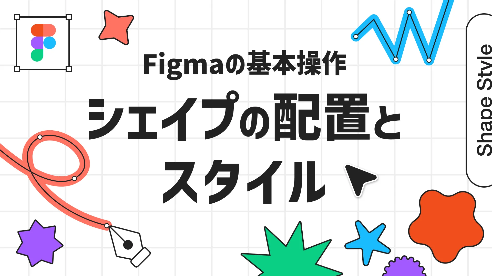 シェイプの配置とスタイル
