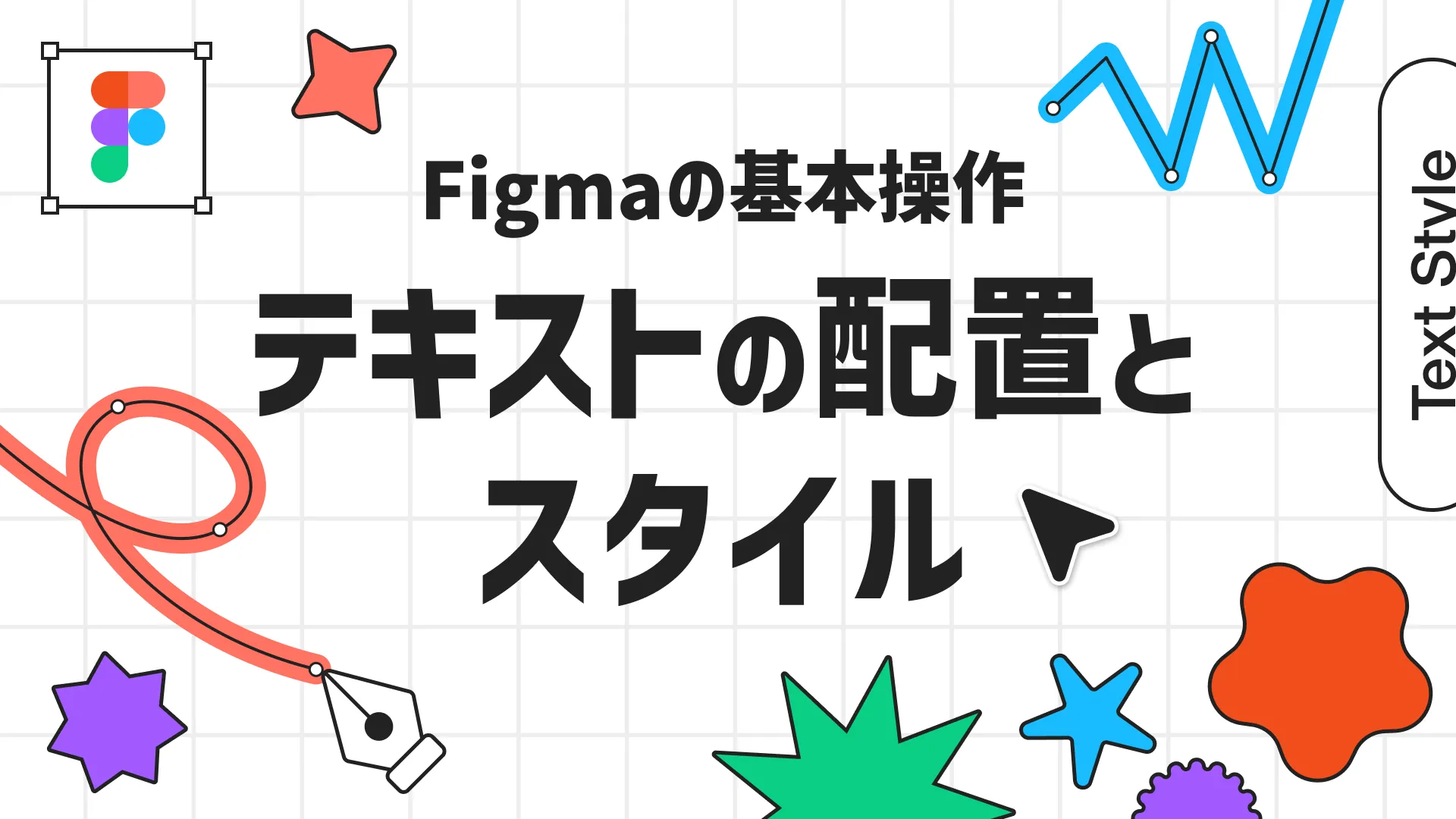 テキストの配置とスタイル