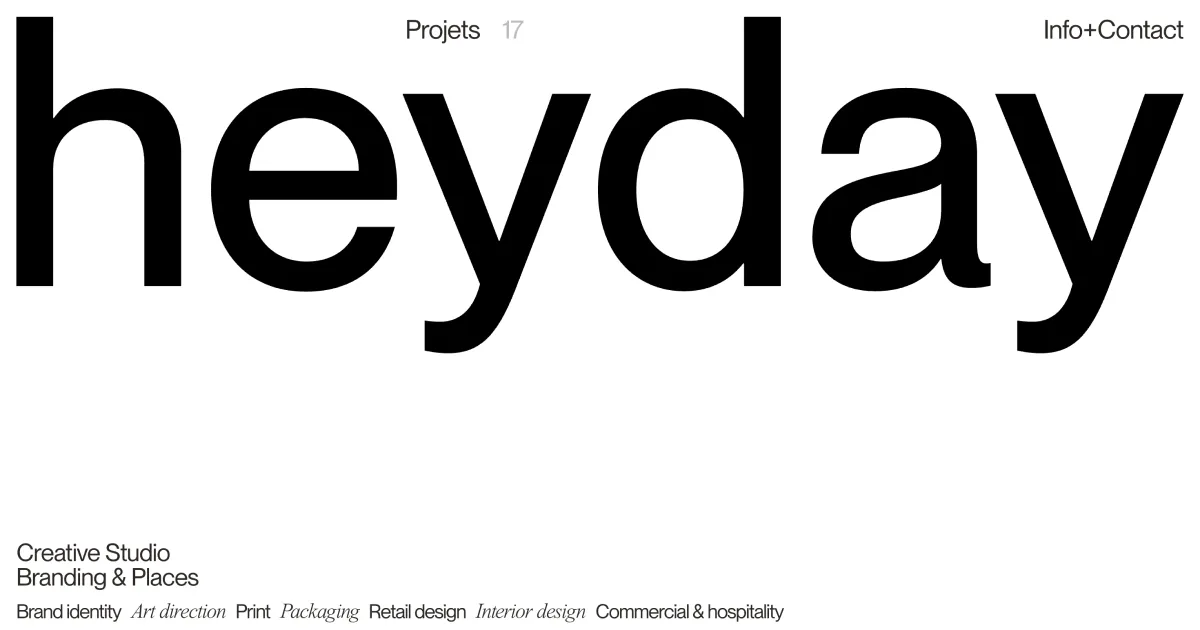 Heyday Studio — Creative Studio, Branding & Places, ToulouseのPCサイズの画像