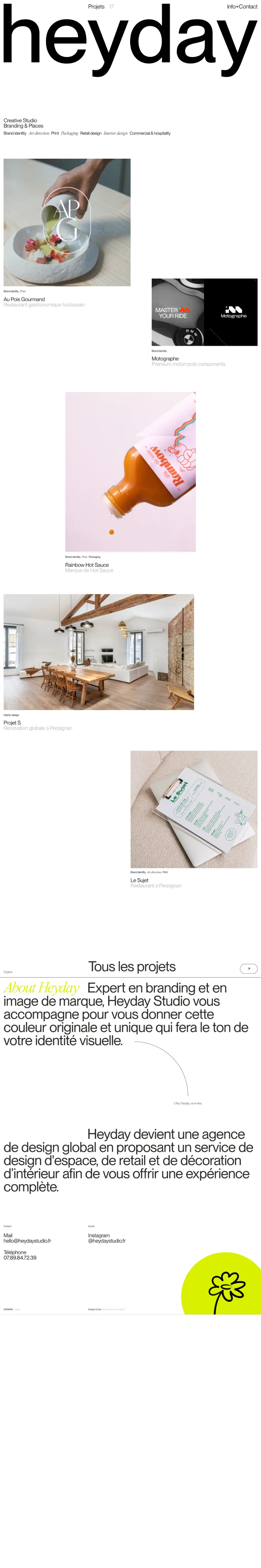 Heyday Studio — Creative Studio, Branding & Places, ToulouseのPCサイズの画像