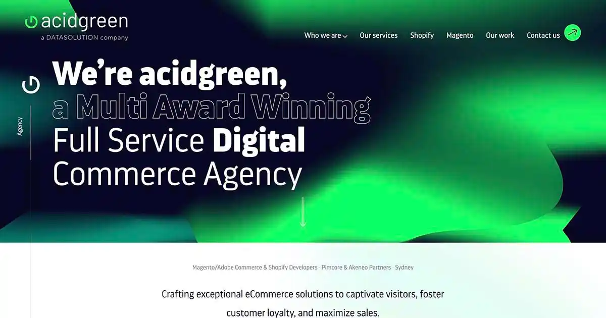 acidgreen | Top Magento & Shopify Development Company AustraliaのPCサイズの画像
