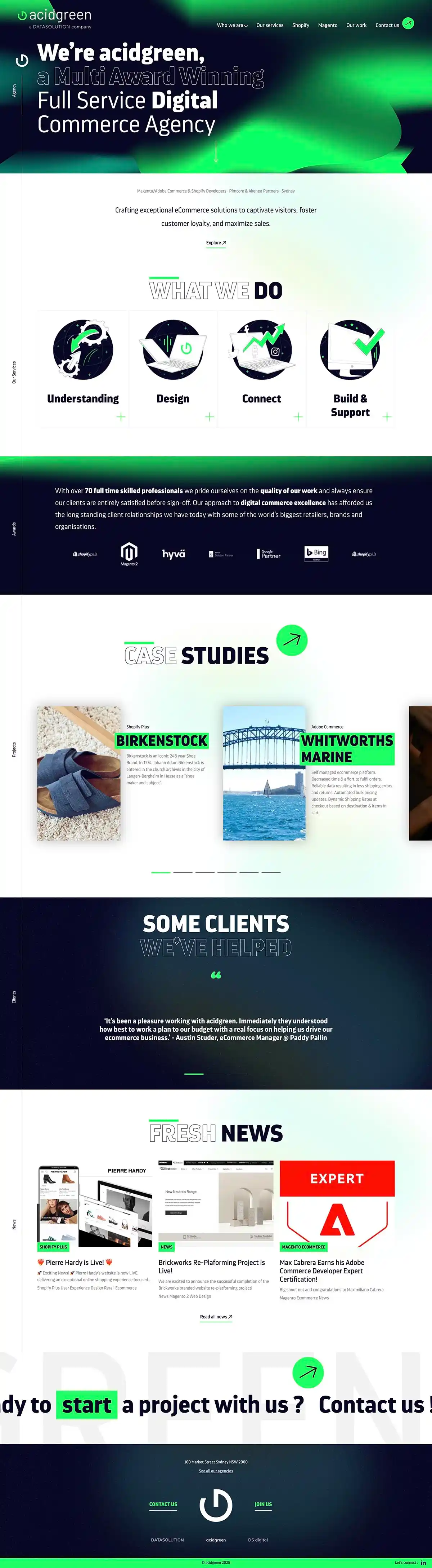 acidgreen | Top Magento & Shopify Development Company AustraliaのPCサイズの画像