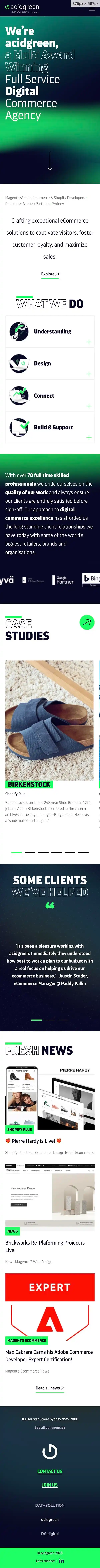 acidgreen | Top Magento & Shopify Development Company Australiaのモバイルサイズの画像