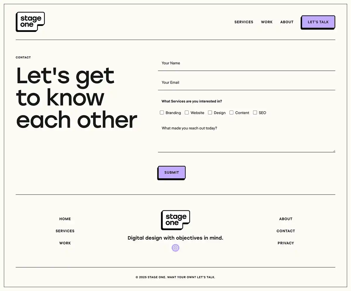 Stage one – Digital Design with objectives in mindのPCサイズのお問い合わせ画像