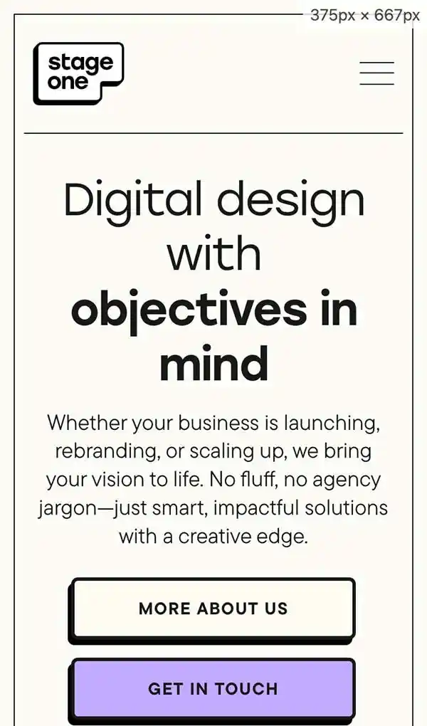 Stage one – Digital Design with objectives in mindのモバイルサイズの画像