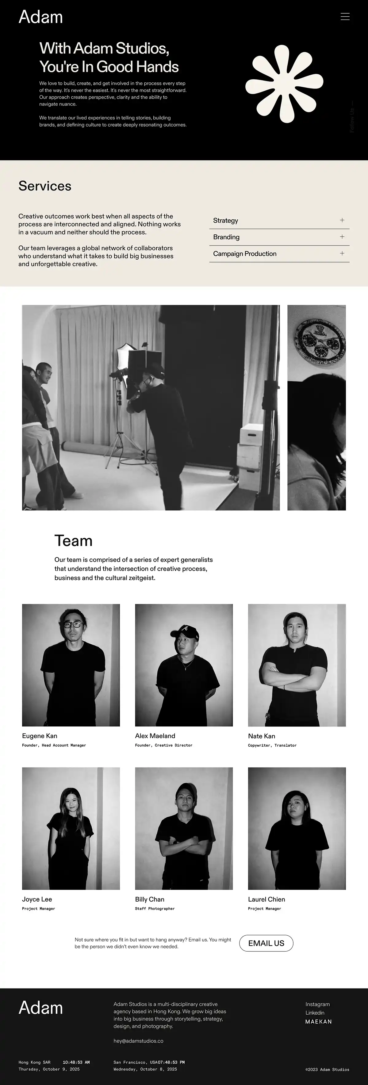 ADAM STUDIOS – A small creative agency with big ideasのPCサイズの投稿詳細(記事/商品など)画像