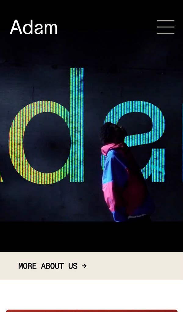 ADAM STUDIOS – A small creative agency with big ideasのモバイルサイズの画像