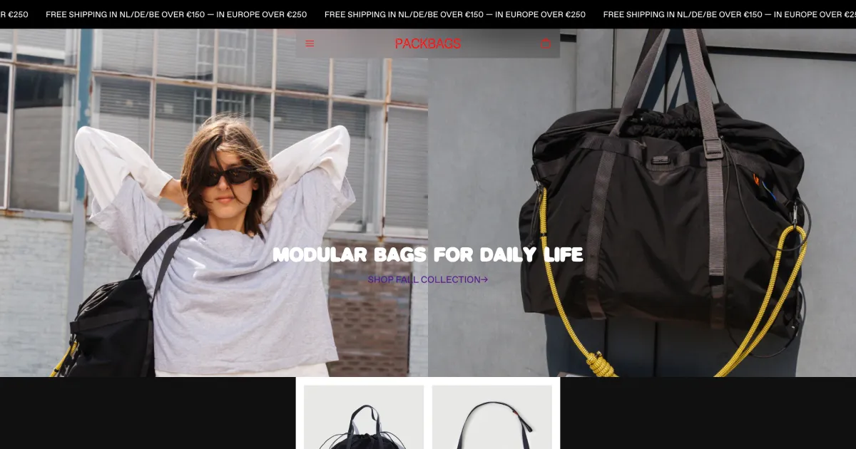 PACK BAGS – PACKBAGSのPCサイズの画像