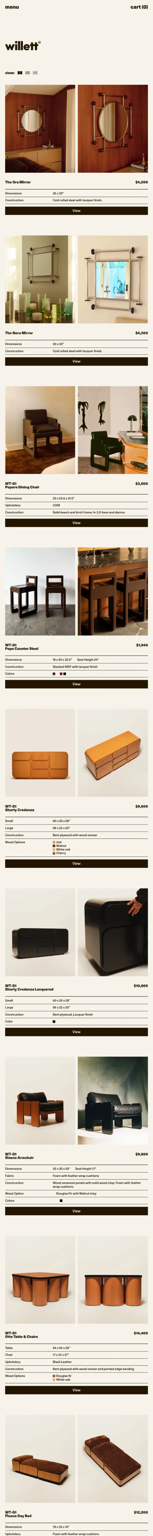 Willettのモバイルサイズの投稿一覧(記事/商品など)画像