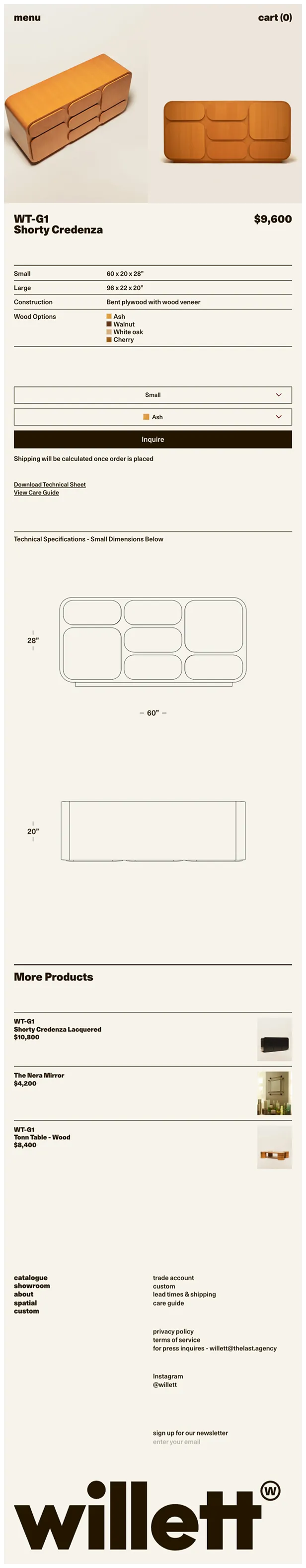 Willettのモバイルサイズの投稿詳細(記事/商品など)画像