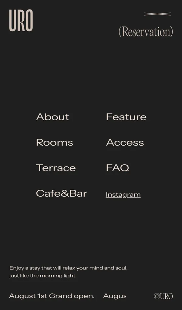 Hotel URO｜Nagasakiのモバイルサイズのハンバーガーメニュー画像