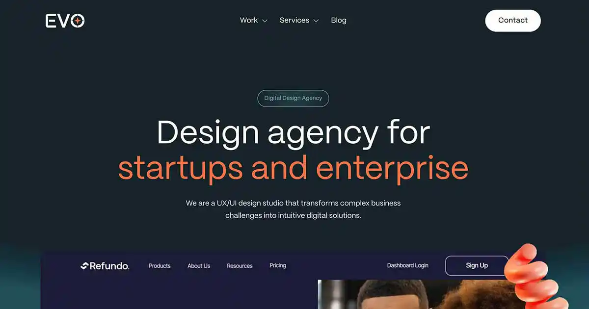 Evo Design Studio – UI/UX for Saas, Web and App – Evo Design StudioのPCサイズの画像