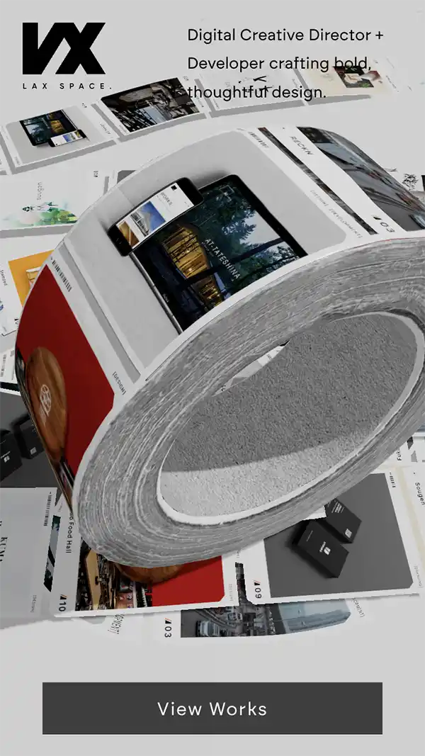 Lax Chee – Digital Creative Director + Developerのモバイルサイズの画像