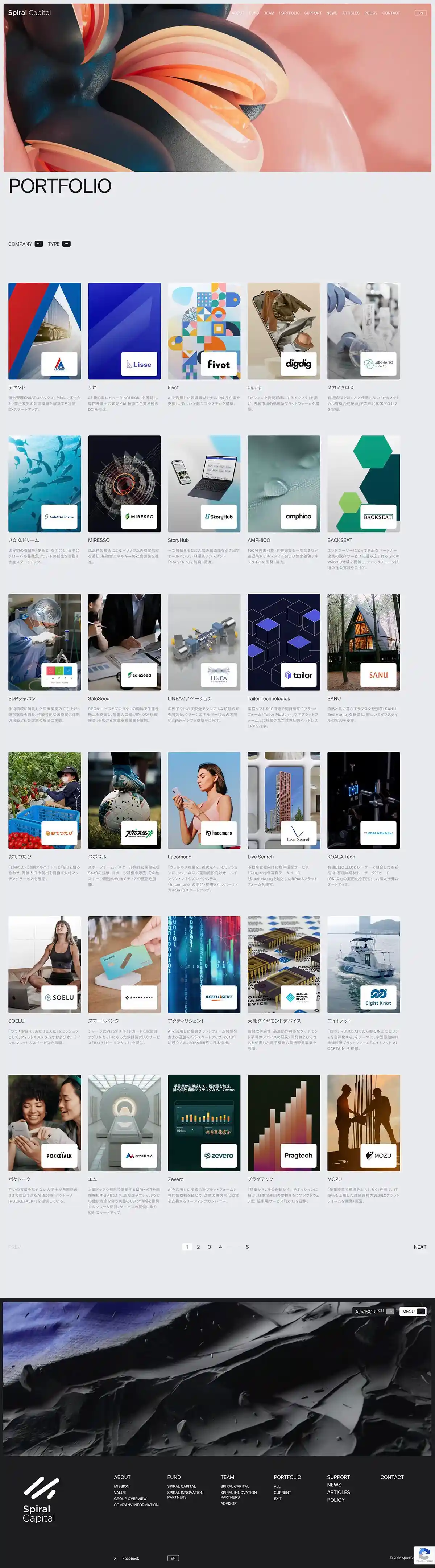 Spiral Capital, Inc. | スパイラルキャピタルのPCサイズの投稿一覧(記事/商品など)画像