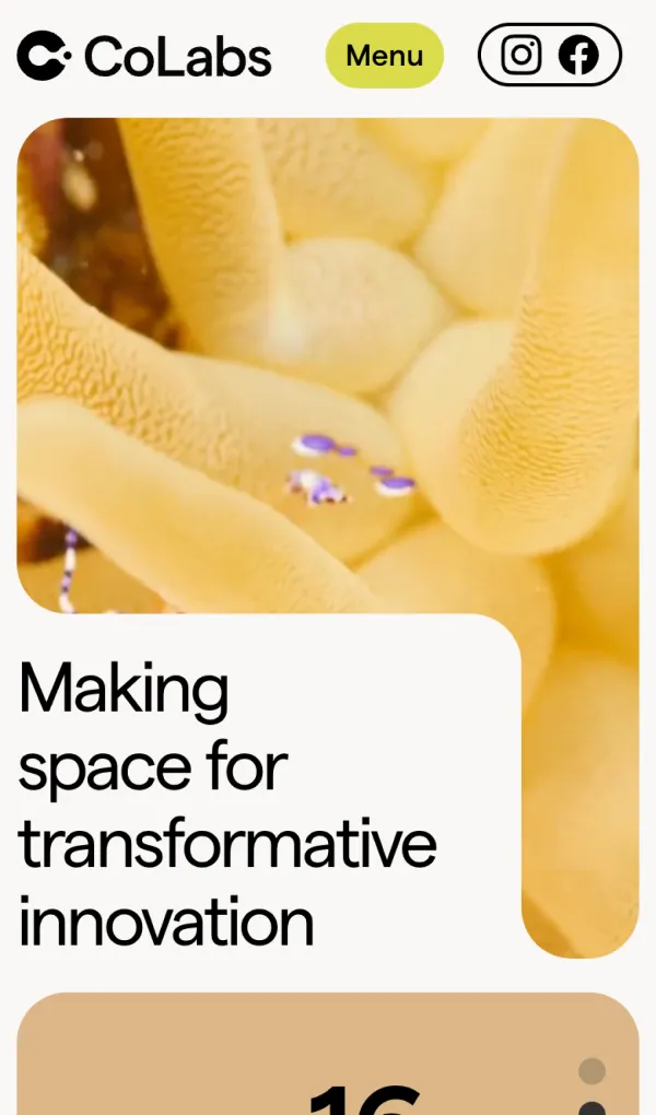 Colabs – Making space for transformative innovation.のモバイルサイズの画像