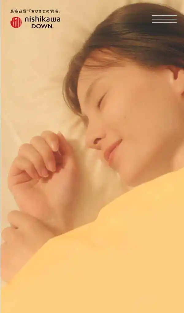 nishikawa DOWN | 西川公式サイトのモバイルサイズの画像